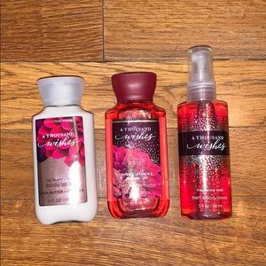 Travel size bath and body works items
